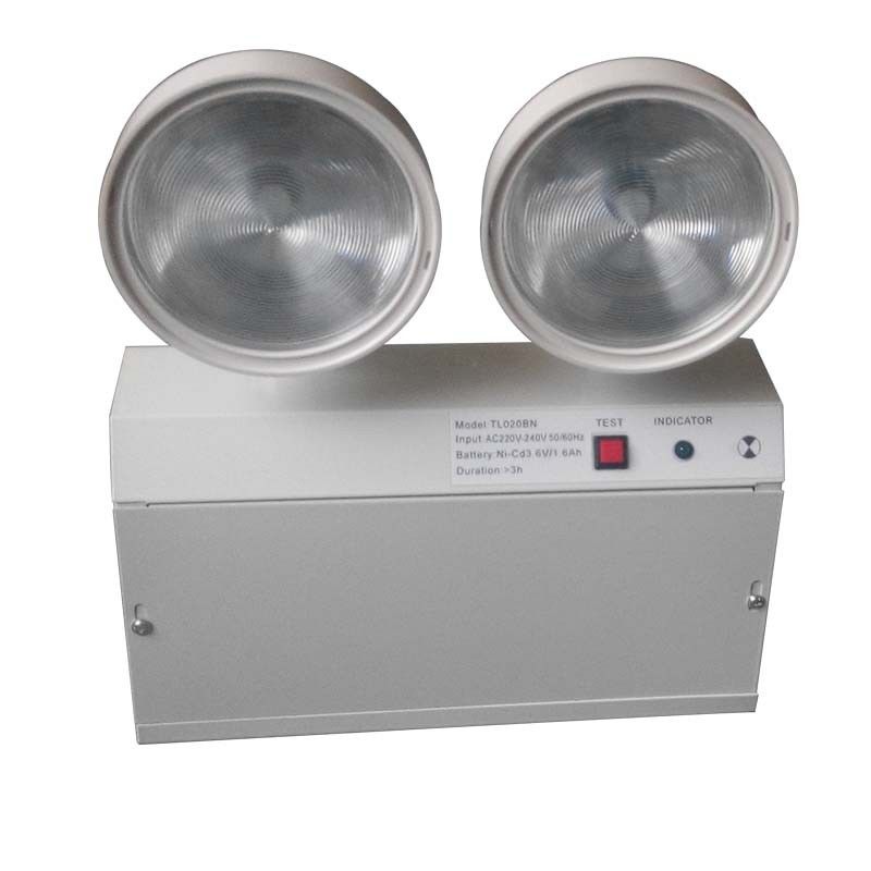 2WのツインスポットLED非常用灯具 鋼のキャッシングとNi-Cd電池で3時間の持続時間