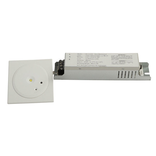 1W SMD 白色LED吸顶嵌入式商业建筑自检应急灯 IP20