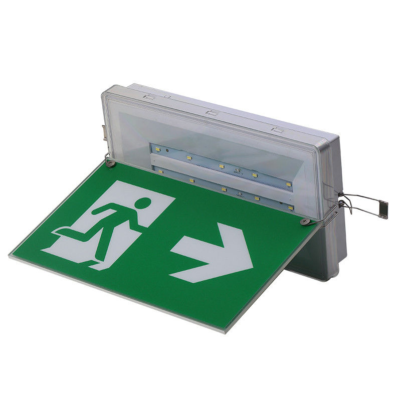 出口シグナル LED 5W 防水緊急ライト IP65 220V 240V Ni Cd バッテリーライト L212N