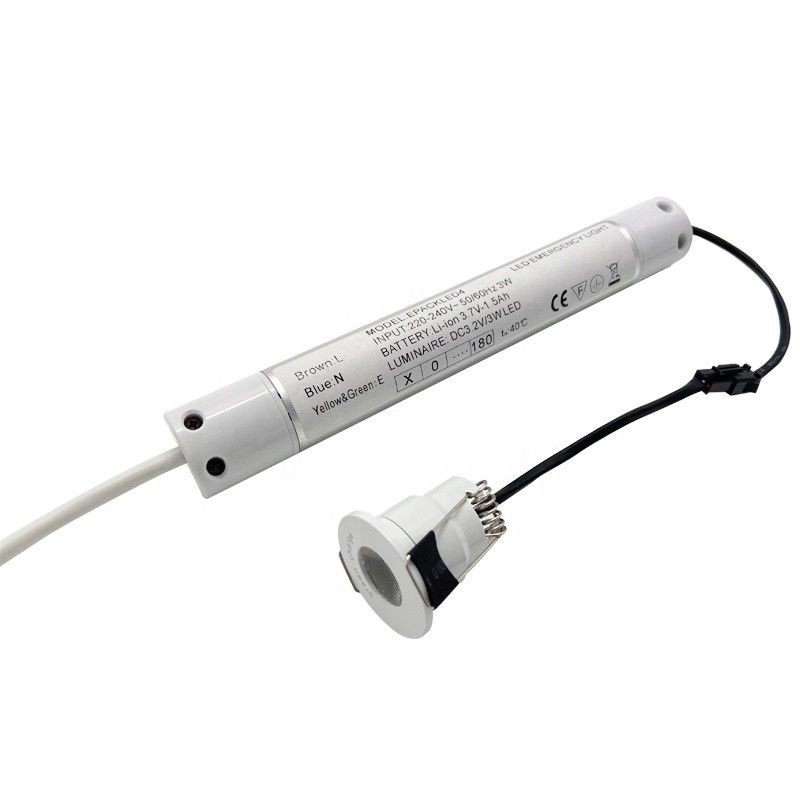 セルフテストLED非常用スポットライト、バッテリーバックアップ、耐火性、IP20、充電式 L124N