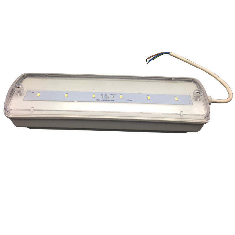 bulkhead 防水非常灯 充電式 IP65 プラスチック Ni-Cd バッテリーバックアップ 3 時間 L116N-E