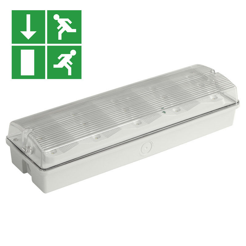 IP65 防水 LED 緊急ライト 3W Ni Cd バッテリーバックアップ 15pcs 2835 SMD 6500K