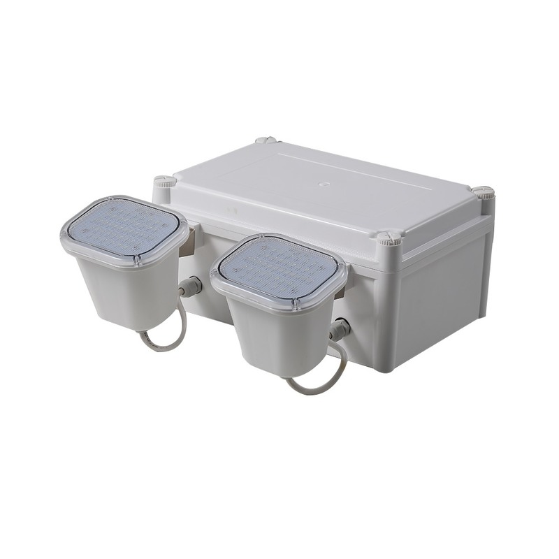 高ルメン 2x6W LEDツインスポット 非常用灯 3年保証 50000時間 寿命