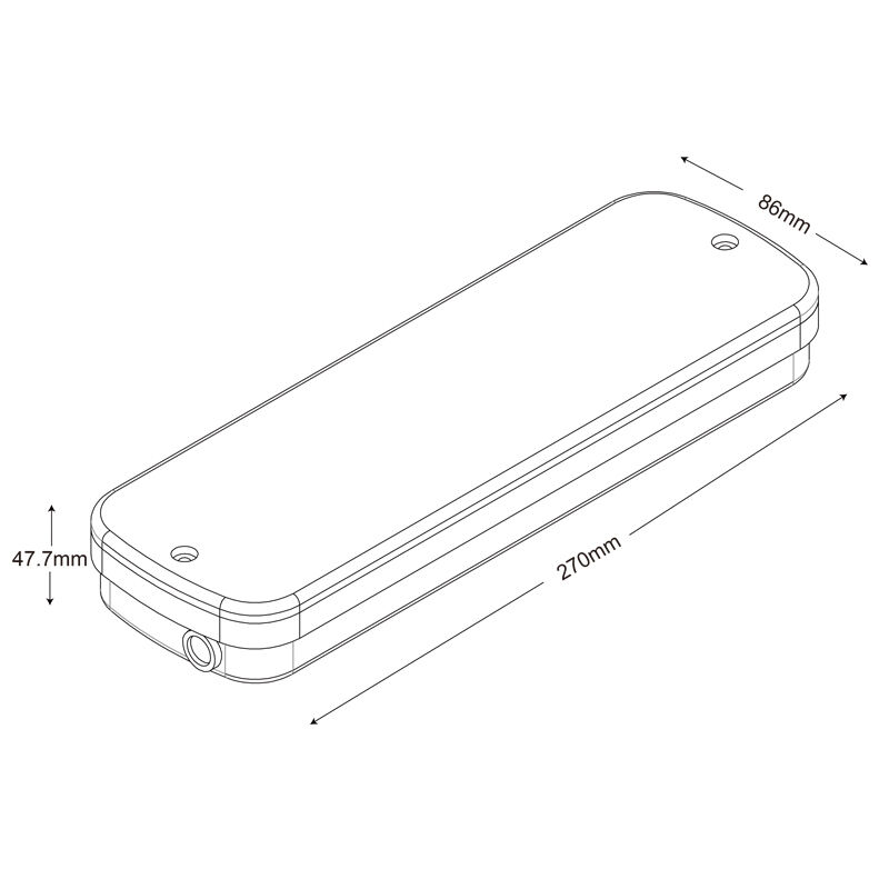 産業用IP65防水LED非常灯 3時間バックアップ・ニッカド電池