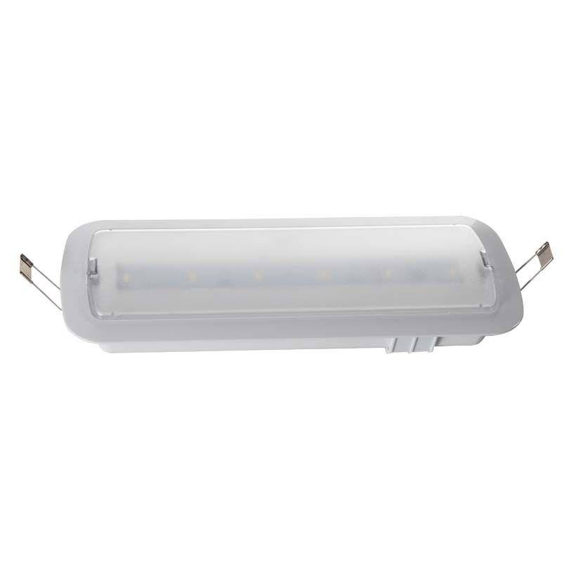 LED 天井埋込型非常口サインライト ニカド電池 3年保証 6500K