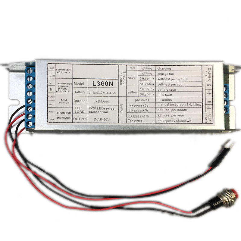 安定したワット数出力 LED ダウンライト 緊急変換キット バッテリー駆動 L360N