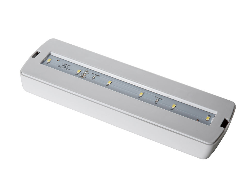バッテリー駆動 曇りガラスカバー LED埋め込み型天井緊急チューブライト バッテリーバックアップ AC電源付き L116M-B