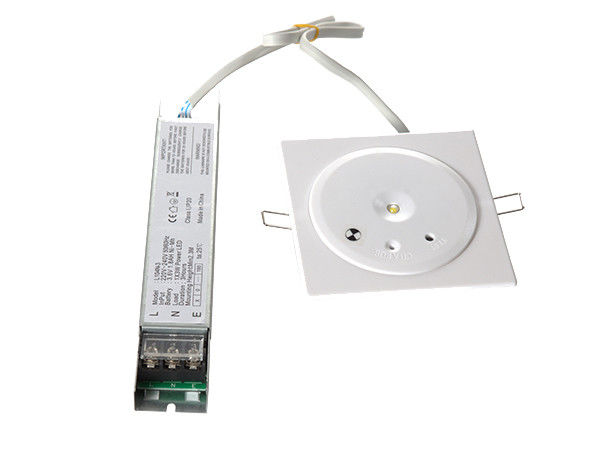 220V 充電式緊急照明灯、180分間作動、難燃性ABS筐体、壁埋め込み型