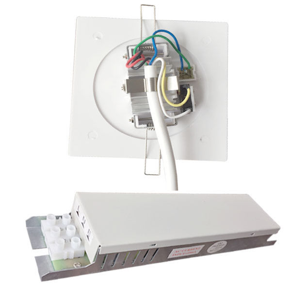 オーダーメイド IP45 メンテナンスのない 1W LED 再充電可能 収納式 天井 非常用 ライト バッテリーバックアップ PC プレート