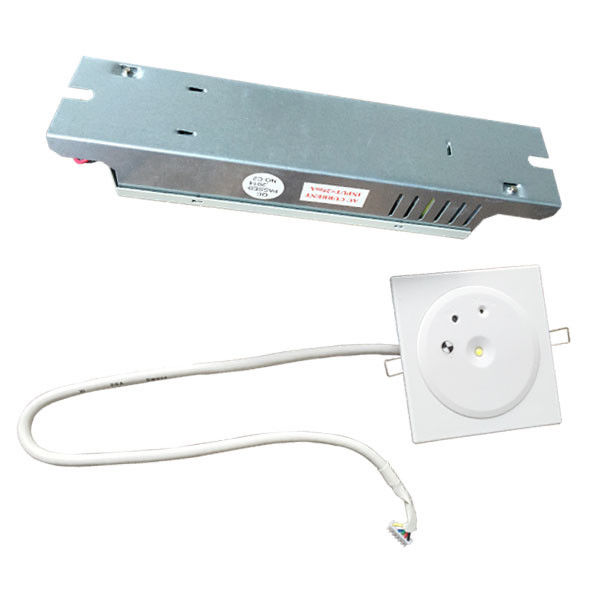 オーダーメイド IP45 メンテナンスのない 1W LED 再充電可能 収納式 天井 非常用 ライト バッテリーバックアップ PC プレート